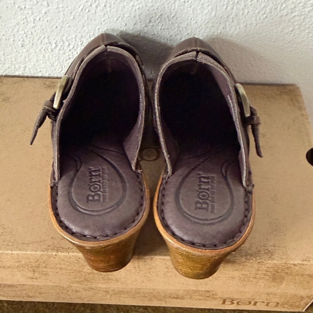 Born Mahal Mule Leather Clog Shoes Womens 7 - Picture 5 of 7
